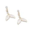 Sohi White Color Gold Plated Party Designer Stone Drop Earring For Women's In Silver