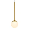 Vonn Lighting Capri Vcp2101ab 5" 1-light Integrated Led Height Adjustable Pendant Lighting With Glass Shade In Ant