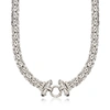 Ross-simons Sterling Silver Byzantine Necklace With Black Onyx In Silver