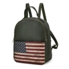 MKF COLLECTION BY MIA K BRIELLA VEGAN LEATHER WOMEN'S FLAG BACKPACK