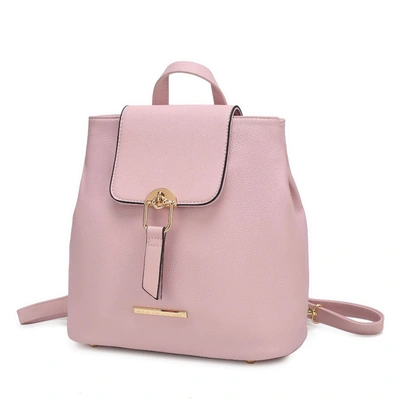 Mkf Collection By Mia K Ingrid Vegan Leather Women's Convertible Backpack In Pink