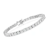Ross-simons Cz Tennis Bracelet In Sterling Silver In Silver