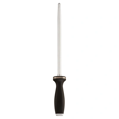 ZWILLING 10-INCH SHARPENING STEEL WITH STAINLESS STEEL END CAP