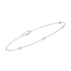 Rs Pure By Ross-simons Bezel-set Diamond Bracelet In Sterling Silver In Silver