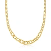 CANARIA FINE JEWELRY CANARIA 10KT YELLOW GOLD GRADUATED OVAL-LINK NECKLACE