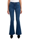 Bcbgmaxazria Womens Denim Stretch Flare Jeans In Multi