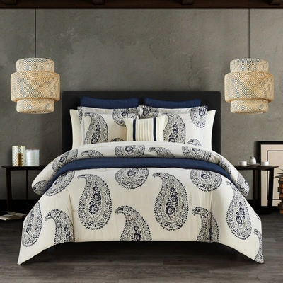 Chic Home Mancini Comforter Set In Blue