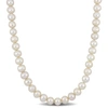 Mimi & Max 9-9.5mm Off-round Freshwater Cultured Men's Pearl Necklace With Large Sterling Silver Lobster Clasp In Silver