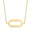 CANARIA FINE JEWELRY CANARIA 10KT YELLOW GOLD SINGLE PAPER CLIP LINK NECKLACE
