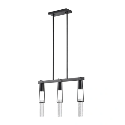 Finesse Decor Harmony 3 Light Chandelier In Black