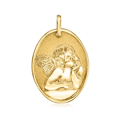 Ross-simons Italian 14kt Yellow Gold Raffaello's Angel Pendant