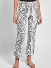 Lyssé Octavia Baby Bootcut Pattern Denim In White In White