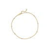Ross-simons Diamond Anklet In 18kt Gold Over Sterling In Gold