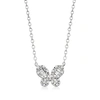 Rs Pure By Ross-simons Diamond Butterfly Necklace In Sterling Silver In Multi