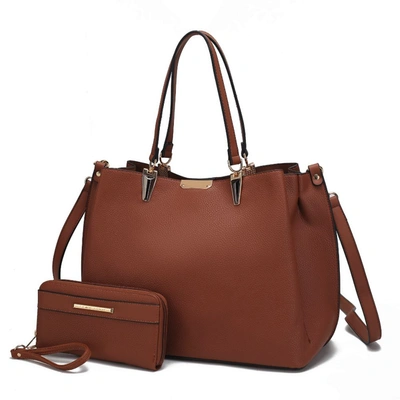 Mkf Collection By Mia K Kane Satchel With Wallet In Brown