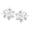 Ross-simons Moissanite Stud Earrings In Sterling Silver In Silver