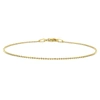 Mimi & Max 1mm Ball Chain Bracelet In Yellow Plated Sterling Silver - 7.5 In In Silver