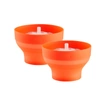 Lekue Mini Microwave Popcorn Maker, Set Of 2 In Red