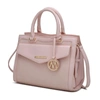 Mkf Collection By Mia K Alyssa Satchel Handbag Vegan Leather Women In Pink