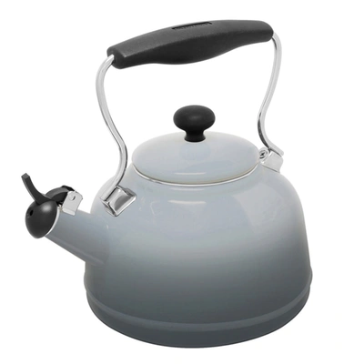 Chantal Grey Fade 1.7 Qt. Enamel-on-steel Teakettle