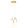 FINESSE DECOR THREE CLIP LED CHANDELIER