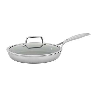ZWILLING ENERGY PLUS 10-INCH STAINLESS STEEL CERAMIC NONSTICK FRY PAN WITH LID