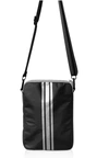 Hi Love Cell Phone Purse Bag In Black/silver Stripes In Black