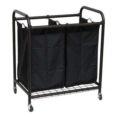 Oceanstar 2-bag Rolling Laundry Sorter