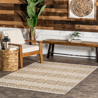 Nuloom Lorri Tribal Indoor/outdoor Area Rug In Beige