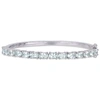 Mimi & Max 6 1/3ct Tgw Aquamarine Bangle In Sterling Silver In Silver