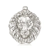 Ross-simons Italian Sterling Silver Lion Slide Pendant In Silver