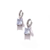 Sohi Silver Color Silver Plated Designer Stone Drop Earring In Silver