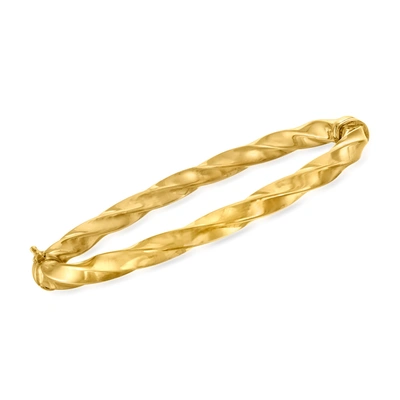 Ross-simons 18kt Gold Over Sterling Twisted Bangle Bracelet