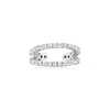 Rs Pure By Ross-simons Diamond 2-row Single Ear Cuff In Sterling Silver In Silver