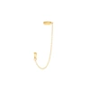 Rs Pure By Ross-simons 14kt Yellow Gold Single Hoop And Cuff Earring In Gold