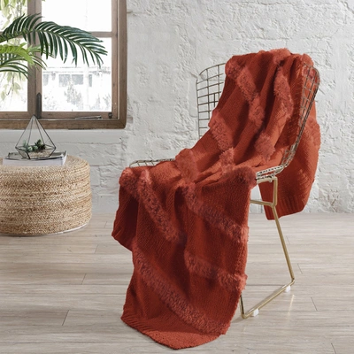 Modern Threads Luxury Farrah Acrylic Fur Bed Sofa Throw In Brown