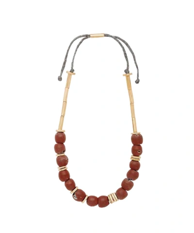Julie Cohn Design Mari Necklace In Clay In Red