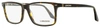 Longines Men's Rectangular Eyeglasses Lg5032 052 Dark Havana 57mm In Multi