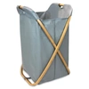 Oceanstar Bamboo Folding X-frame Laundry Hamper Sorter