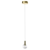 VONN LIGHTING SIENNA VAP2181BRS 5" INTEGRATED LED PENDANT LIGHTING FIXTURE WITH GLOBE SHADE, BRASS