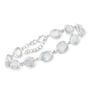 Ross-simons Moonstone Bracelet In Sterling Silver In Silver