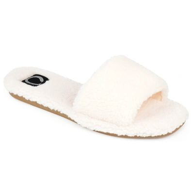 Journee Collection Women's Faux Fur Sunlight Slipper In Multi