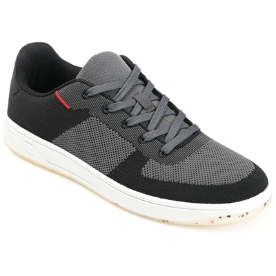 Vance Co. Men's Topher Knit Athleisure Sneakers In Charcoal