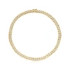 Ross-simons Diamond Checkered Collar Necklace In 18kt Gold Over Sterling In Gold