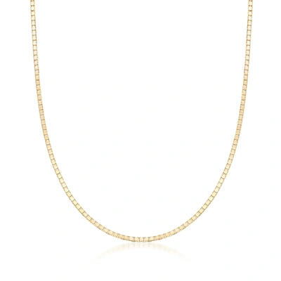 ROSS-SIMONS 1MM 14KT YELLOW GOLD BOX CHAIN NECKLACE