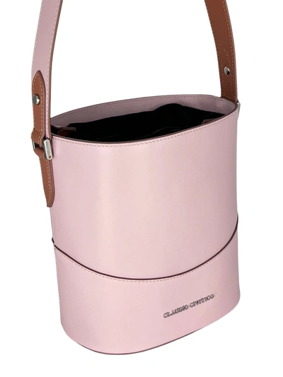 Claudio Civitico Romana Bucket Bag In Pink