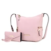 Mkf Collection By Mia K Lux Hobo Bag With Wallet- 2 Pcs In Pink