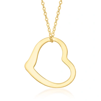 Canaria Fine Jewelry Canaria Italian 10kt Yellow Gold Heart Pendant Necklace