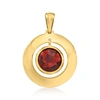 Ross-simons Ruby Disc Pendant In 14kt Yellow Gold In Yellow