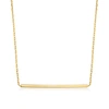Rs Pure By Ross-simons Italian 14kt Yellow Gold Bar Necklace In Gold